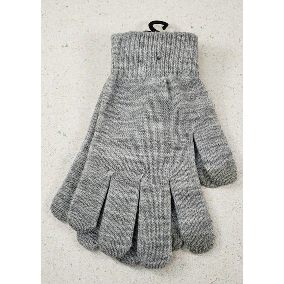 Winter Essentials Warm Gray Winter Texting Gloves Unisex One Size Fits All - Picture 5 of 9